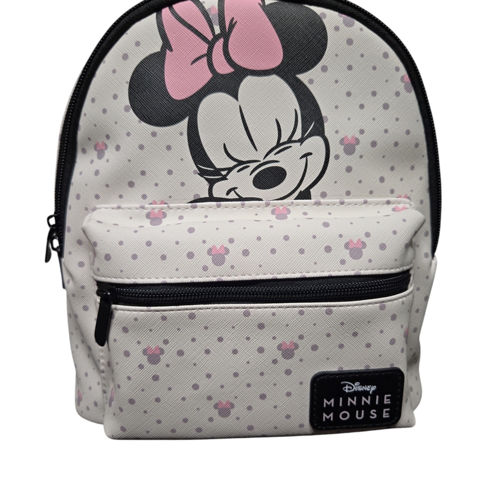 Disney Minnie Mouse Mini Backpack - Pink and White